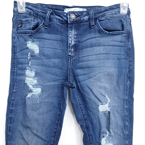 KanCan Mid-Rise Ankle Skinny Stretch Jeans 27 x 29 - Picture 2 of 11